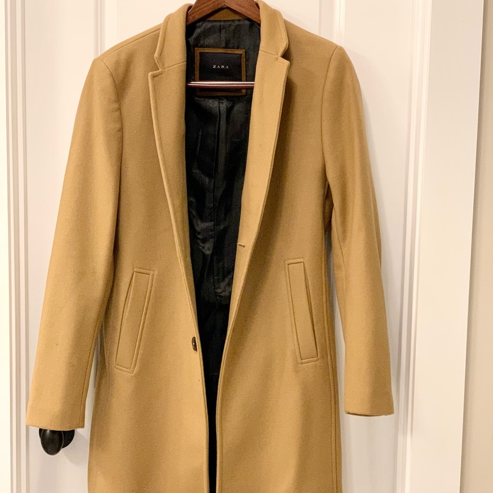 Zara’s Men Camel Wool Coat